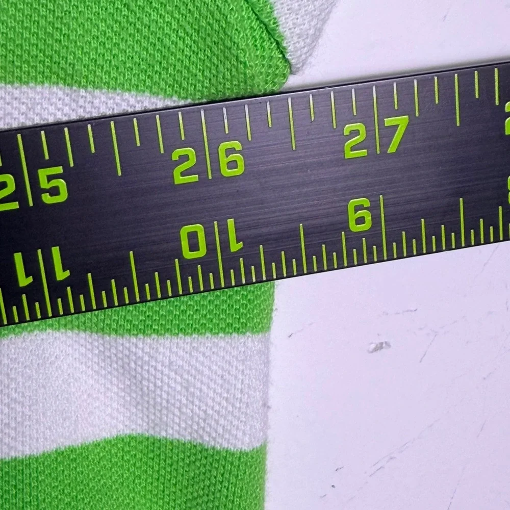 Polo Ralph Lauren Polo Shirt Mens 2XB Green White Striped Purple Pony Big & Tall